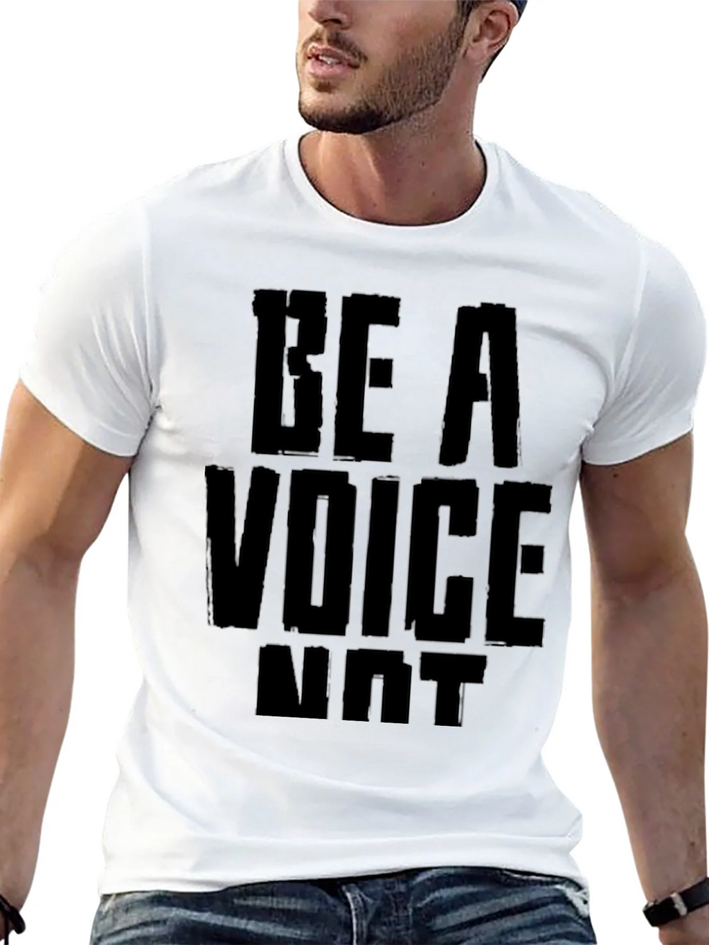 Be A Voice Not an Echo Black Graphic Tee product image 12