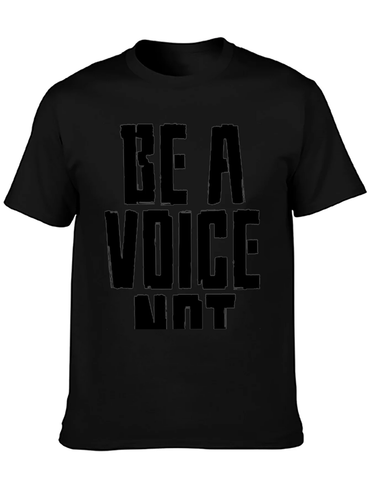 Be A Voice Not an Echo Black Graphic Tee product image 3
