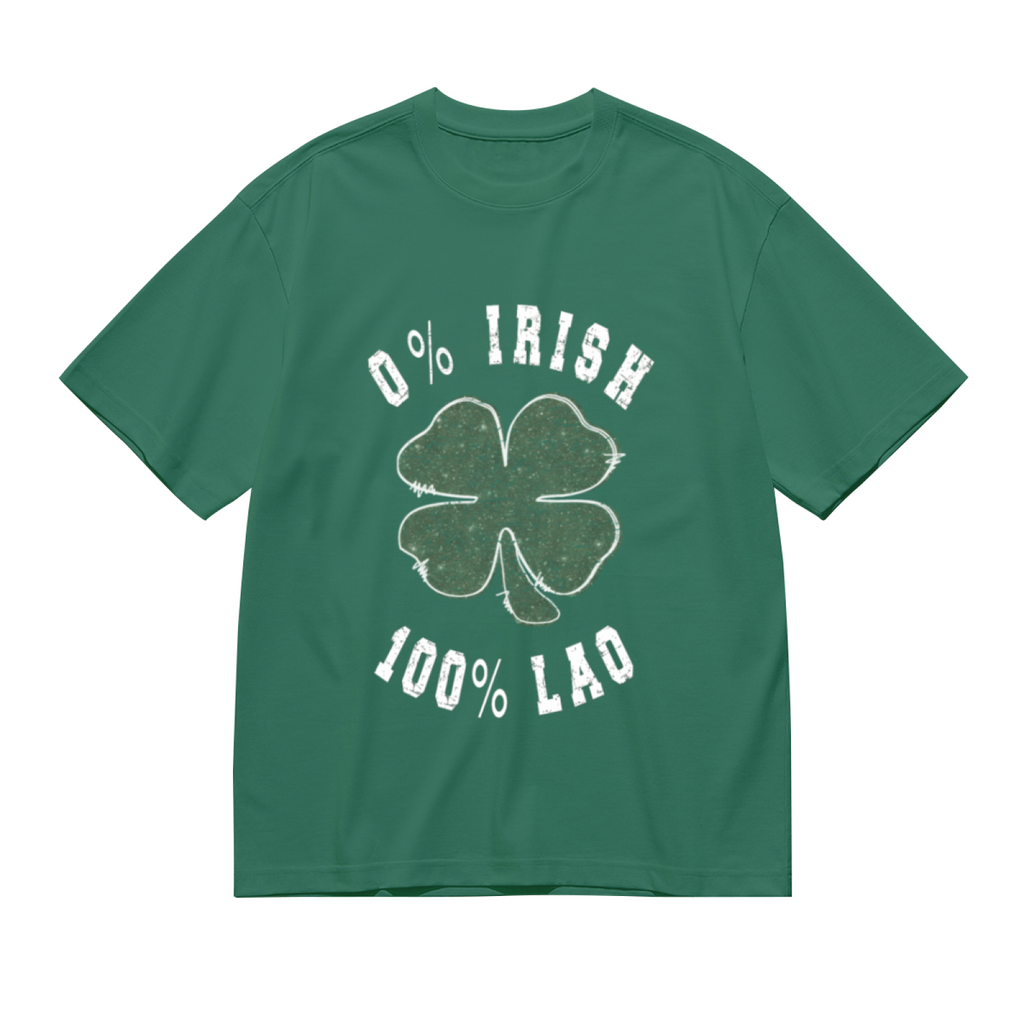 0% Irish 100% Lao Funny St Patrick's Day Four Leaf Clover product image 2