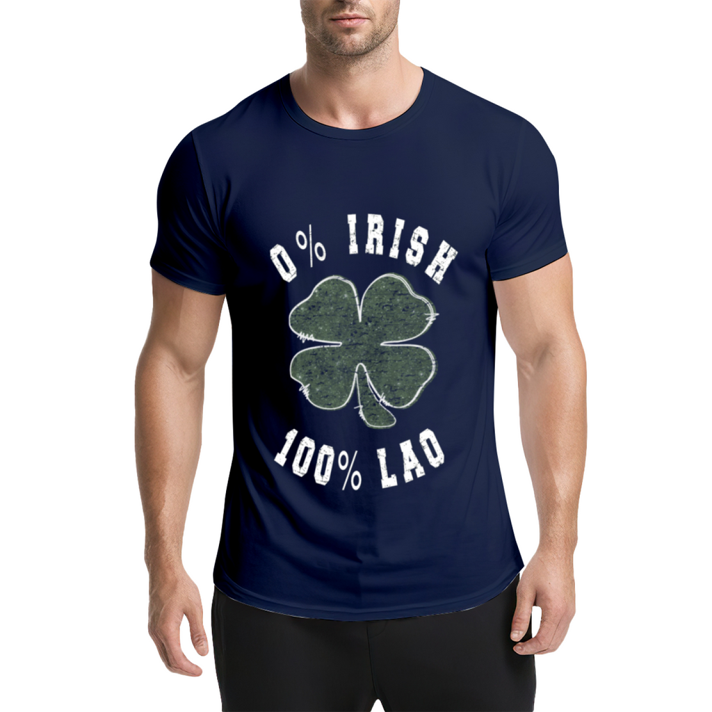 0% Irish 100% Lao Funny St Patrick's Day Four Leaf Clover product image 19