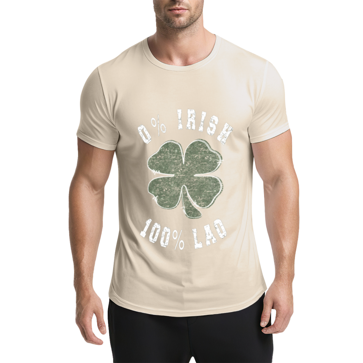 0% Irish 100% Lao Funny St Patrick's Day Four Leaf Clover product image 21