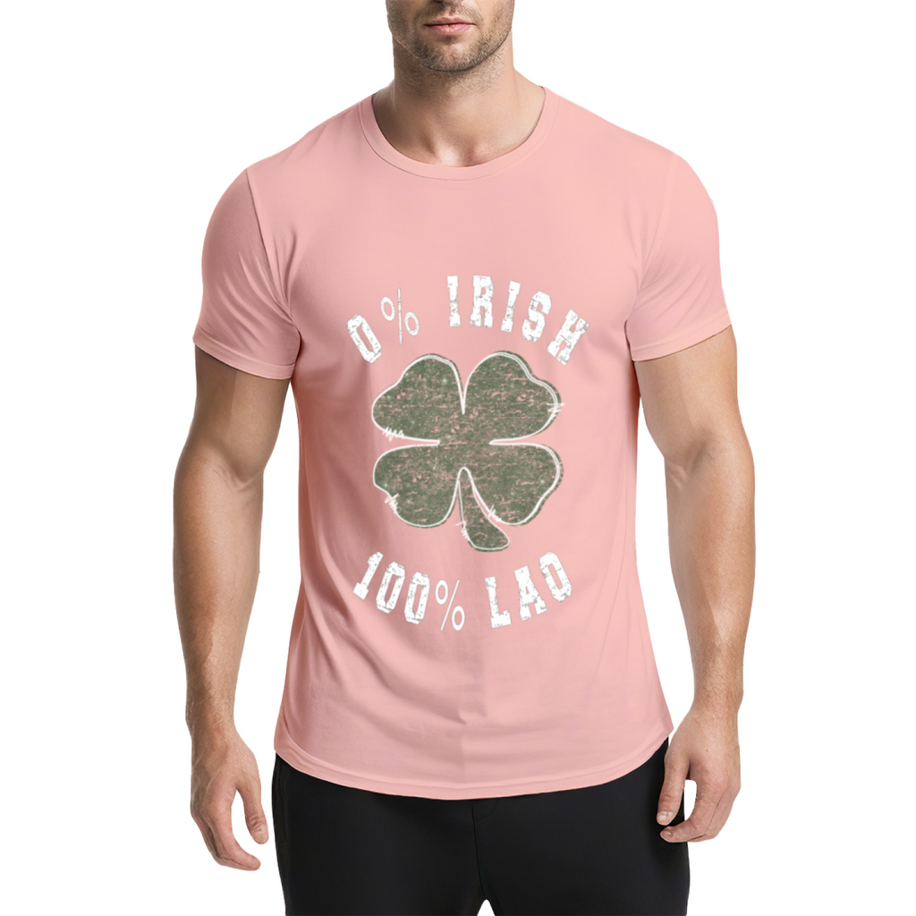 0% Irish 100% Lao Funny St Patrick's Day Four Leaf Clover product image 12
