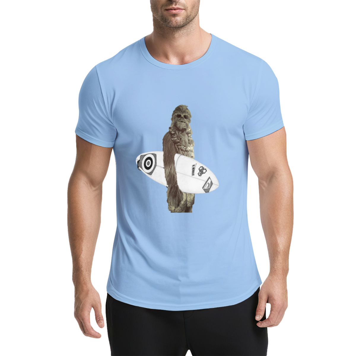 Chewbacca Surfer Funny Star Wars T-Shirt product image 1