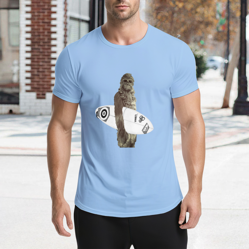 Chewbacca Surfer Funny Star Wars T-Shirt product image 4