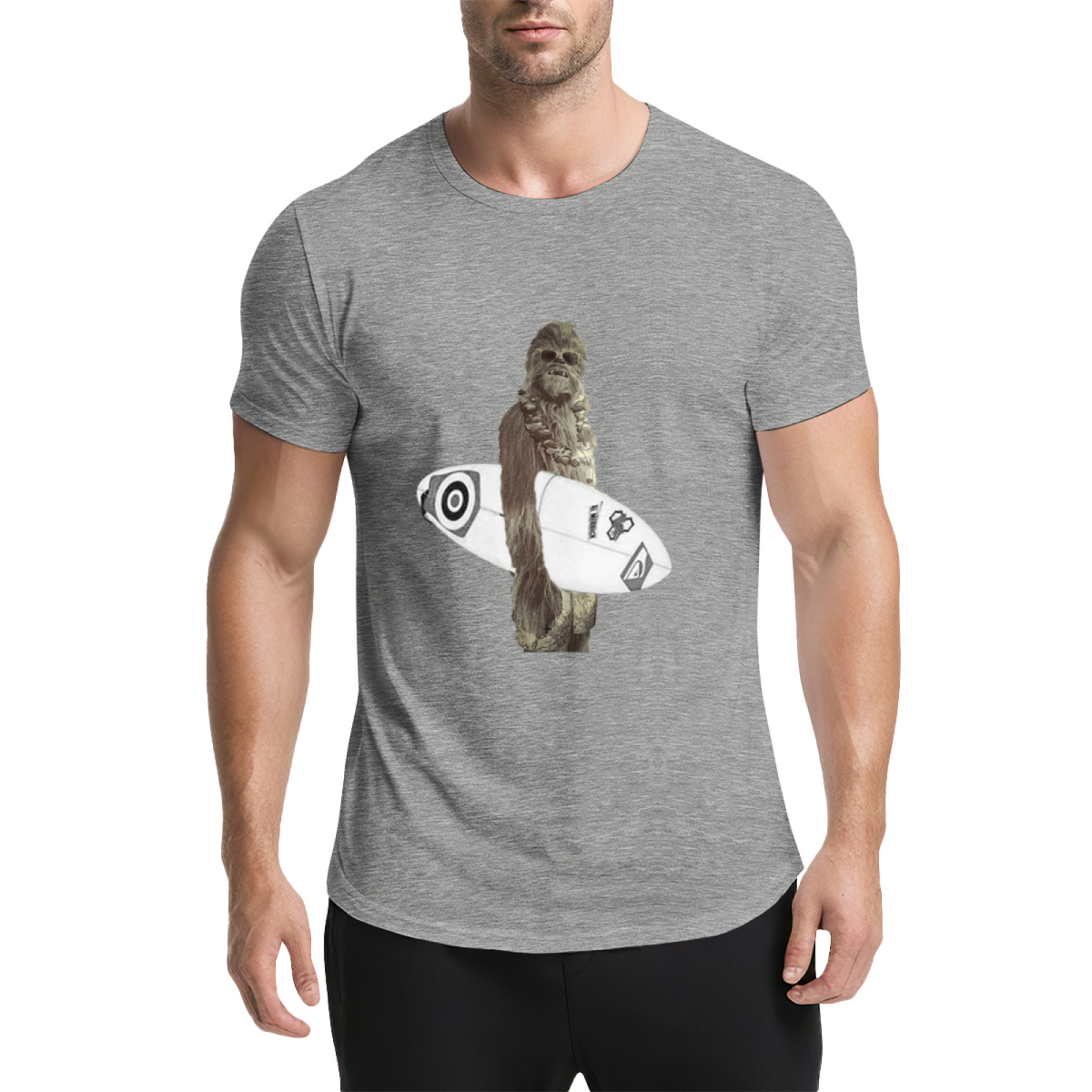 Chewbacca Surfer Funny Star Wars T-Shirt product image 15