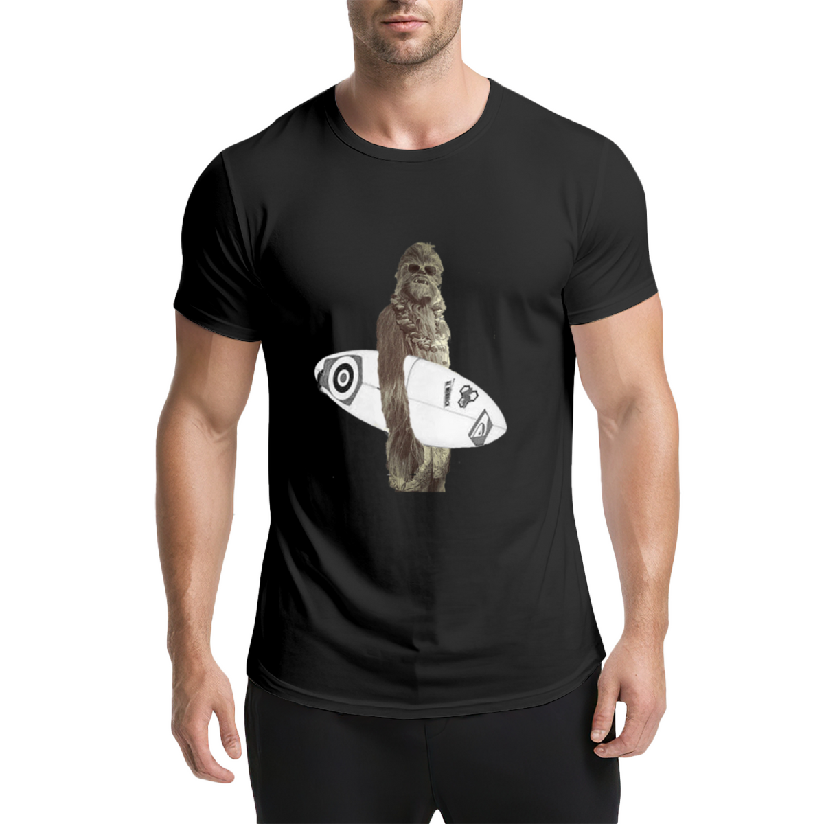Chewbacca Surfer Funny Star Wars T-Shirt product image 9