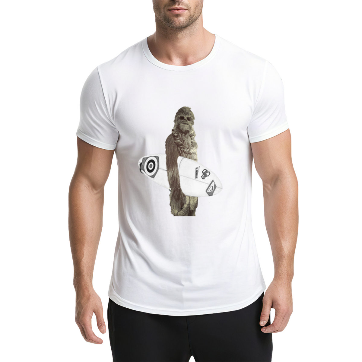 Chewbacca Surfer Funny Star Wars T-Shirt product image 10