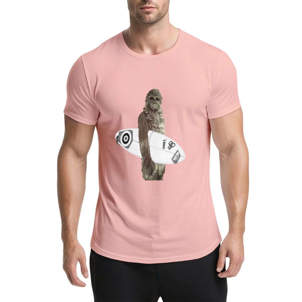 Chewbacca Surfer Funny Star Wars T-Shirt product image 12