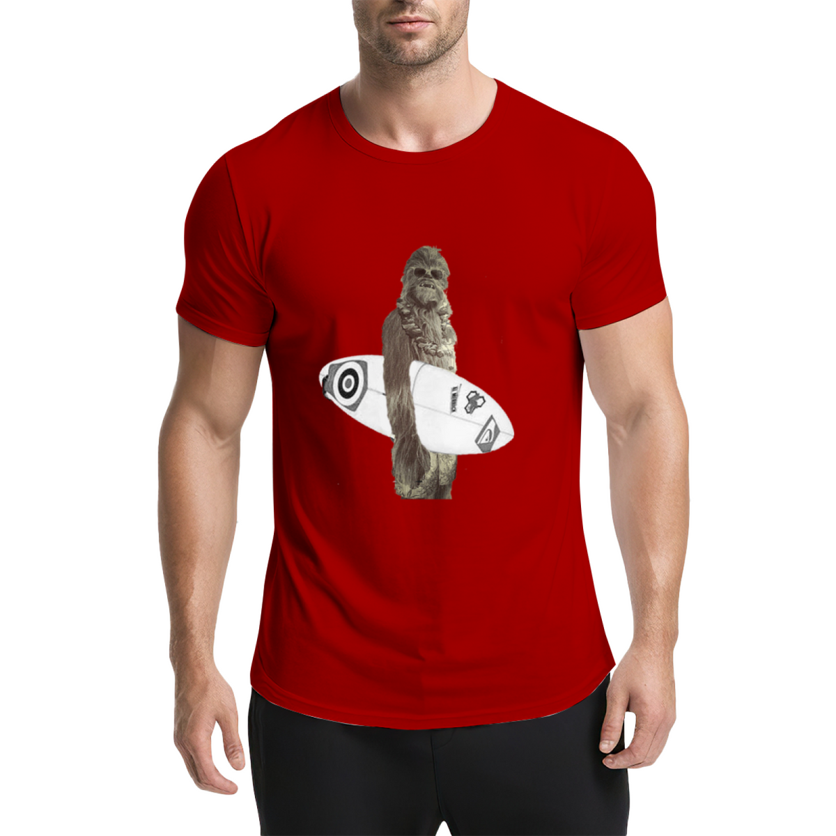 Chewbacca Surfer Funny Star Wars T-Shirt product image 13