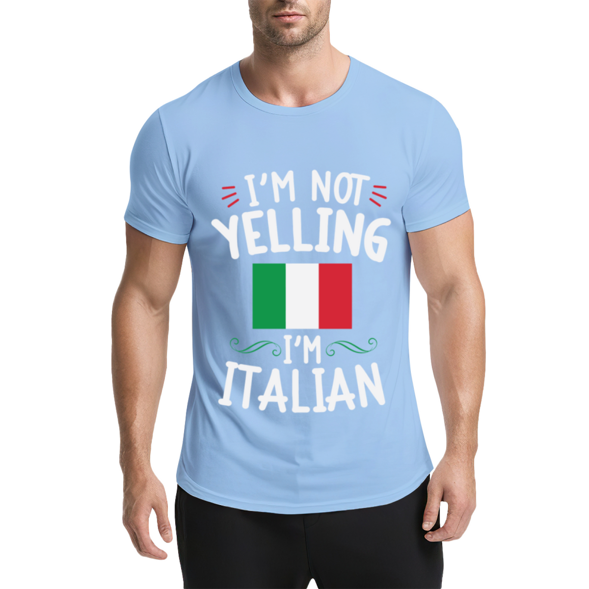 I'm Not Yelling I'm Italian Italy Flag Funny Heritage Tee product image 1