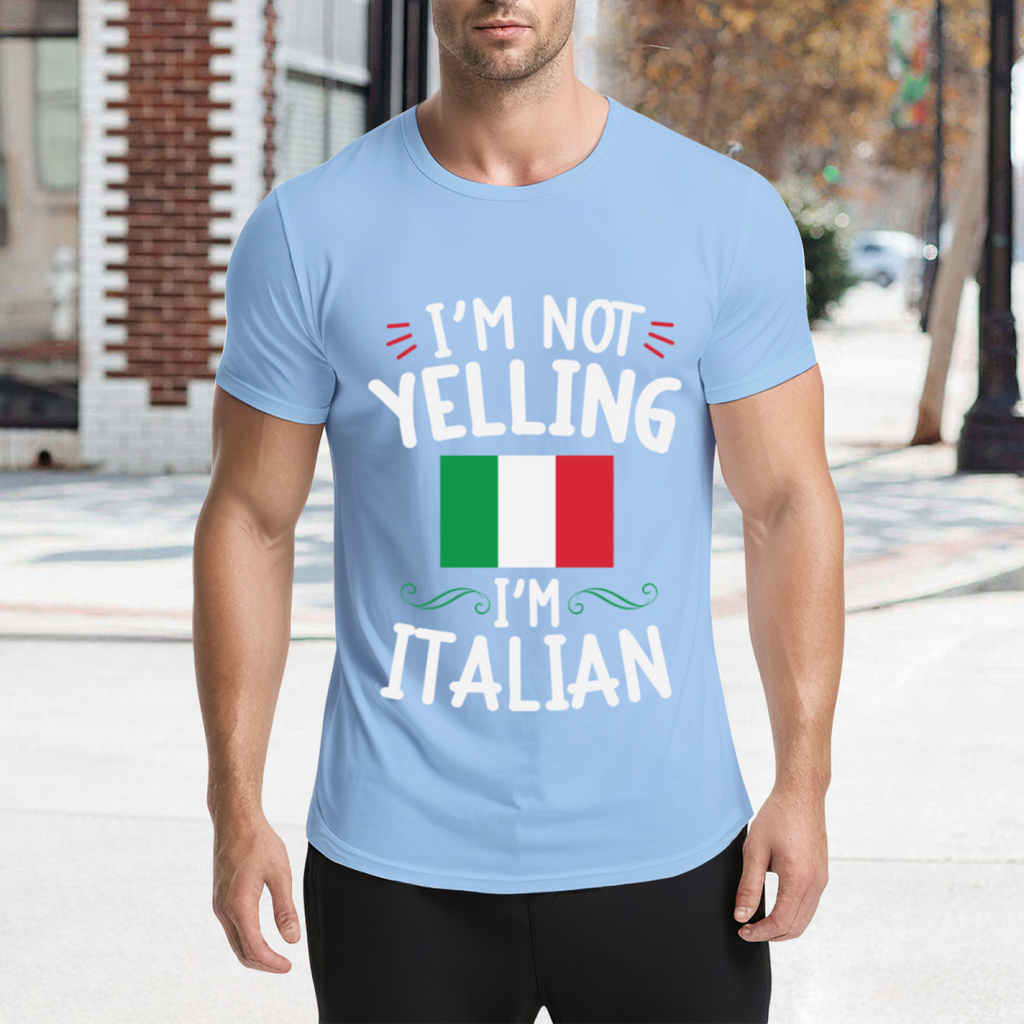 I'm Not Yelling I'm Italian Italy Flag Funny Heritage Tee product image 4