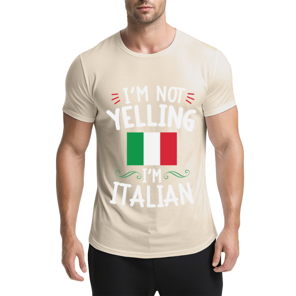 I'm Not Yelling I'm Italian Italy Flag Funny Heritage Tee product image 19
