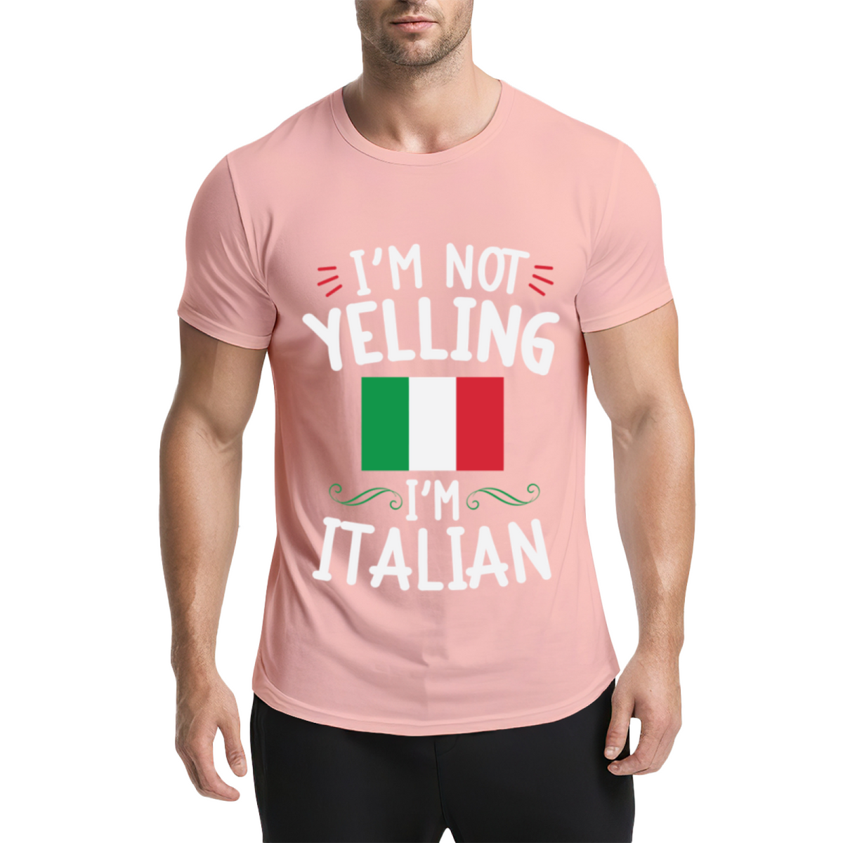 I'm Not Yelling I'm Italian Italy Flag Funny Heritage Tee product image 12