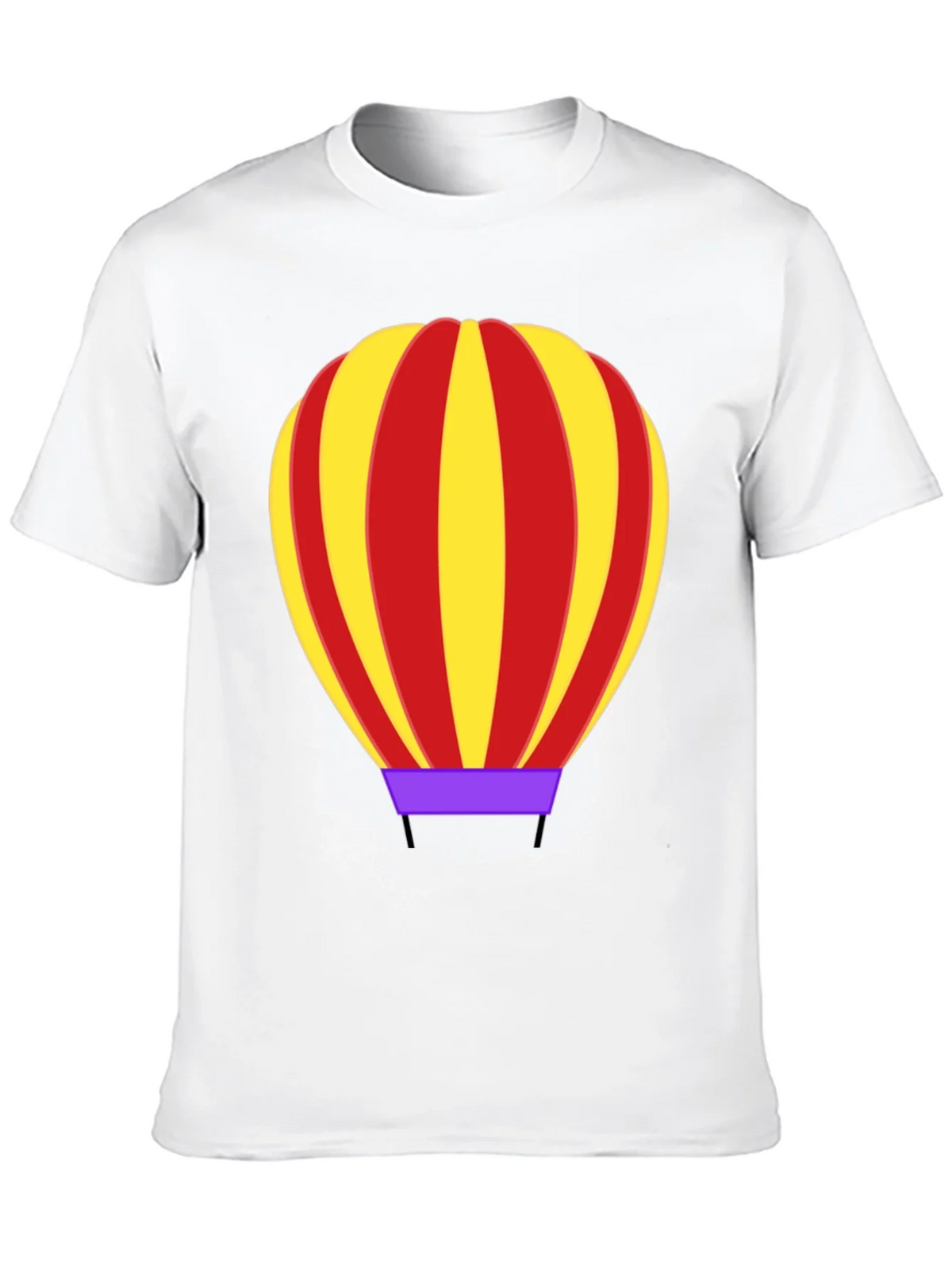 Hot Air Balloon Graphic Tee - Black Cotton Casual Shirt product image 9