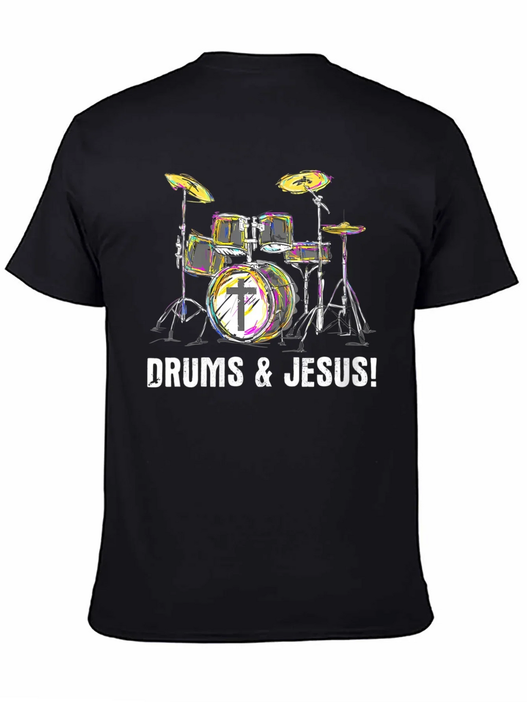 Drums & Jesus T-Shirt - Christian Drummer Tee product image 4