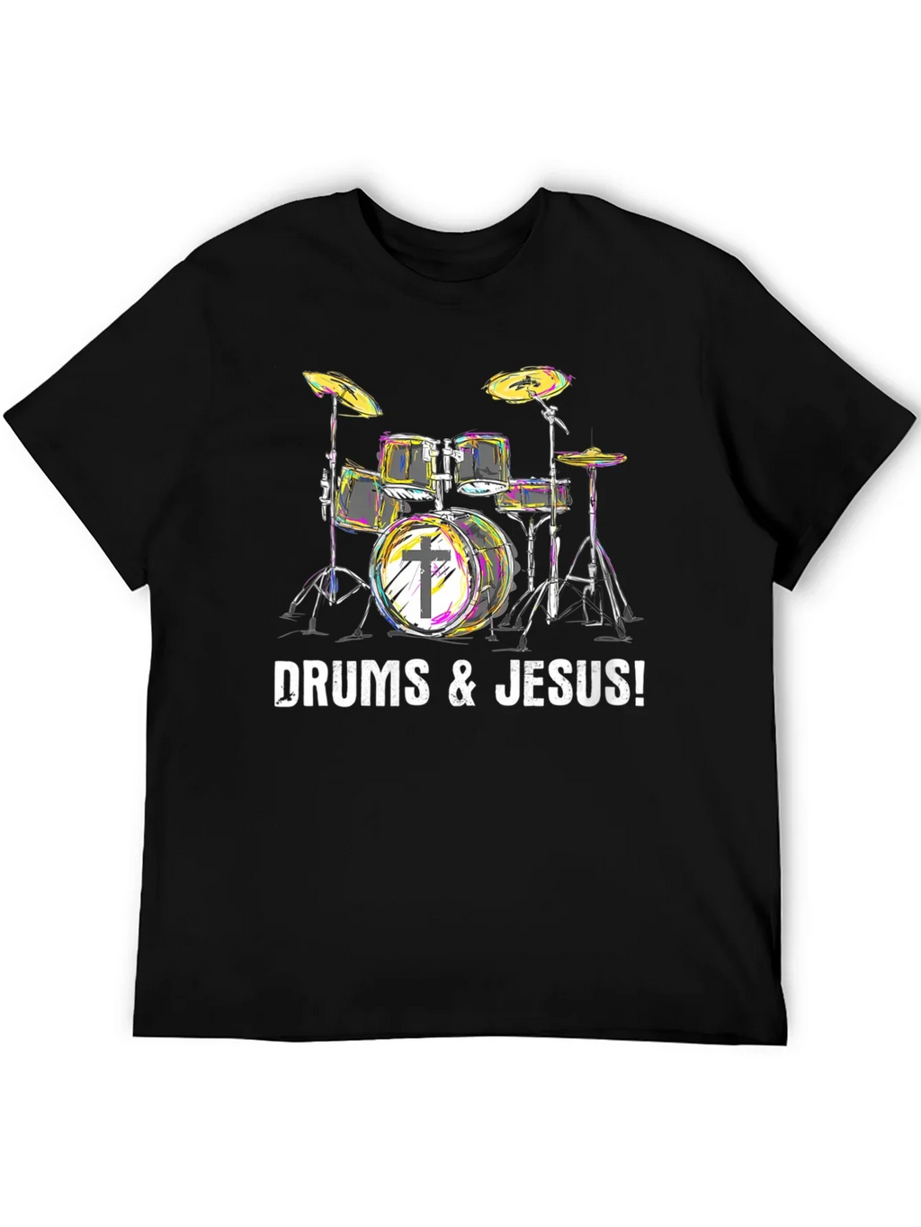 Drums & Jesus T-Shirt - Christian Drummer Tee product image 5