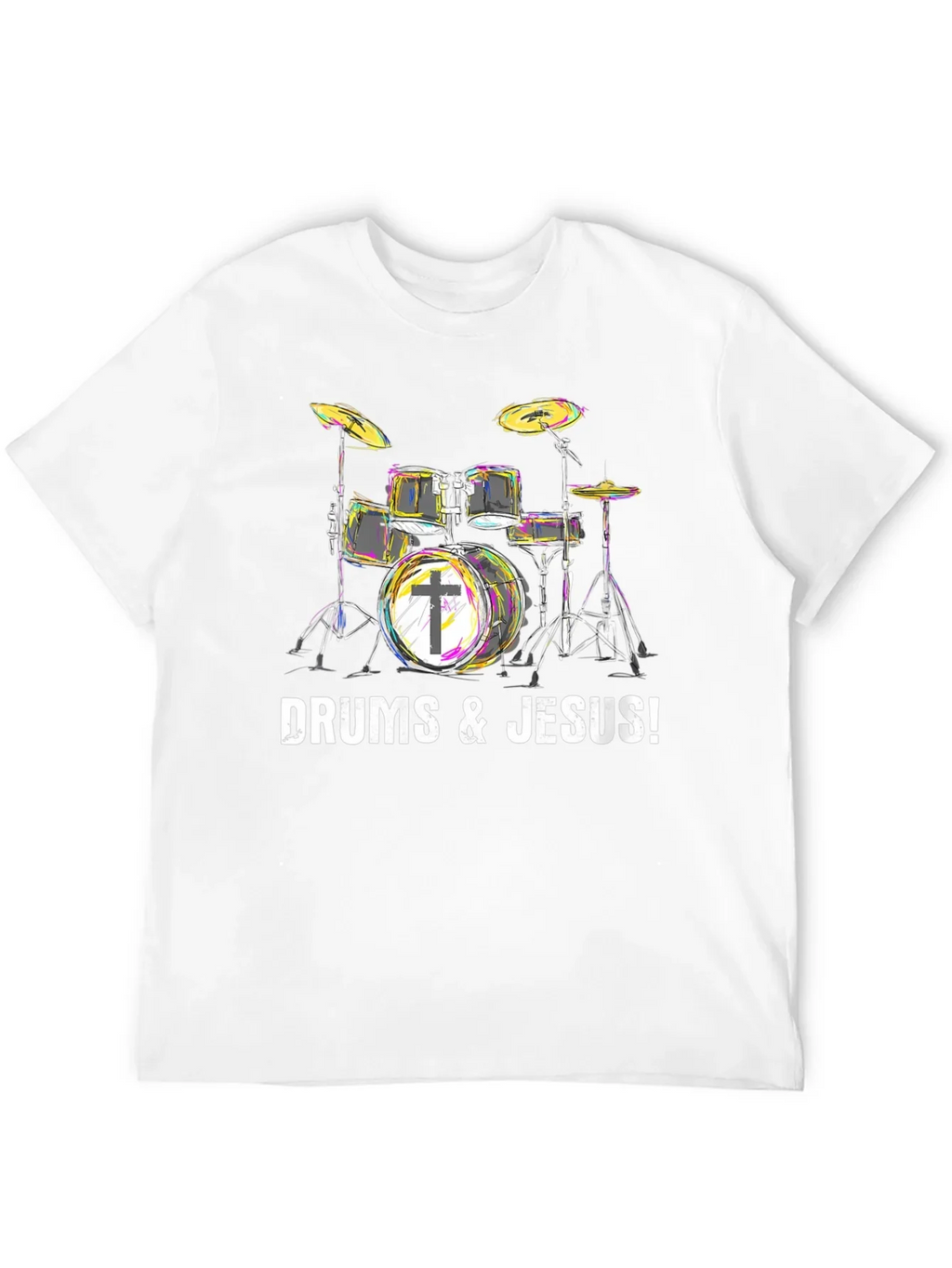 Drums & Jesus T-Shirt - Christian Drummer Tee product image 11