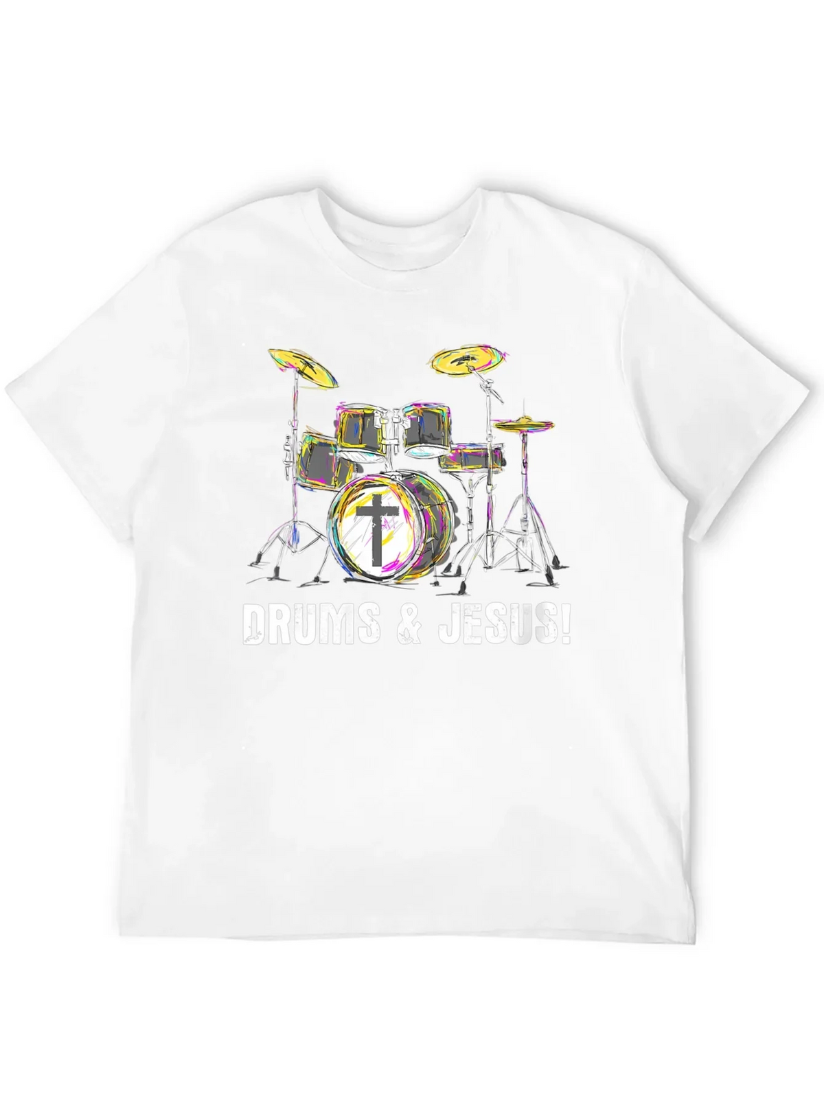 Drums & Jesus T-Shirt - Christian Drummer Tee product image 11