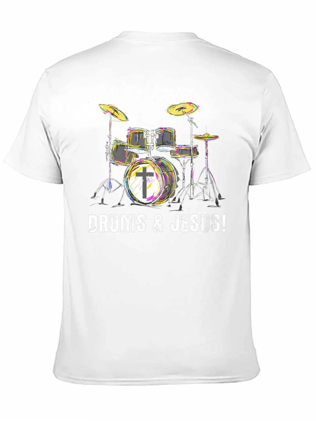 Drums & Jesus T-Shirt - Christian Drummer Tee product image 10