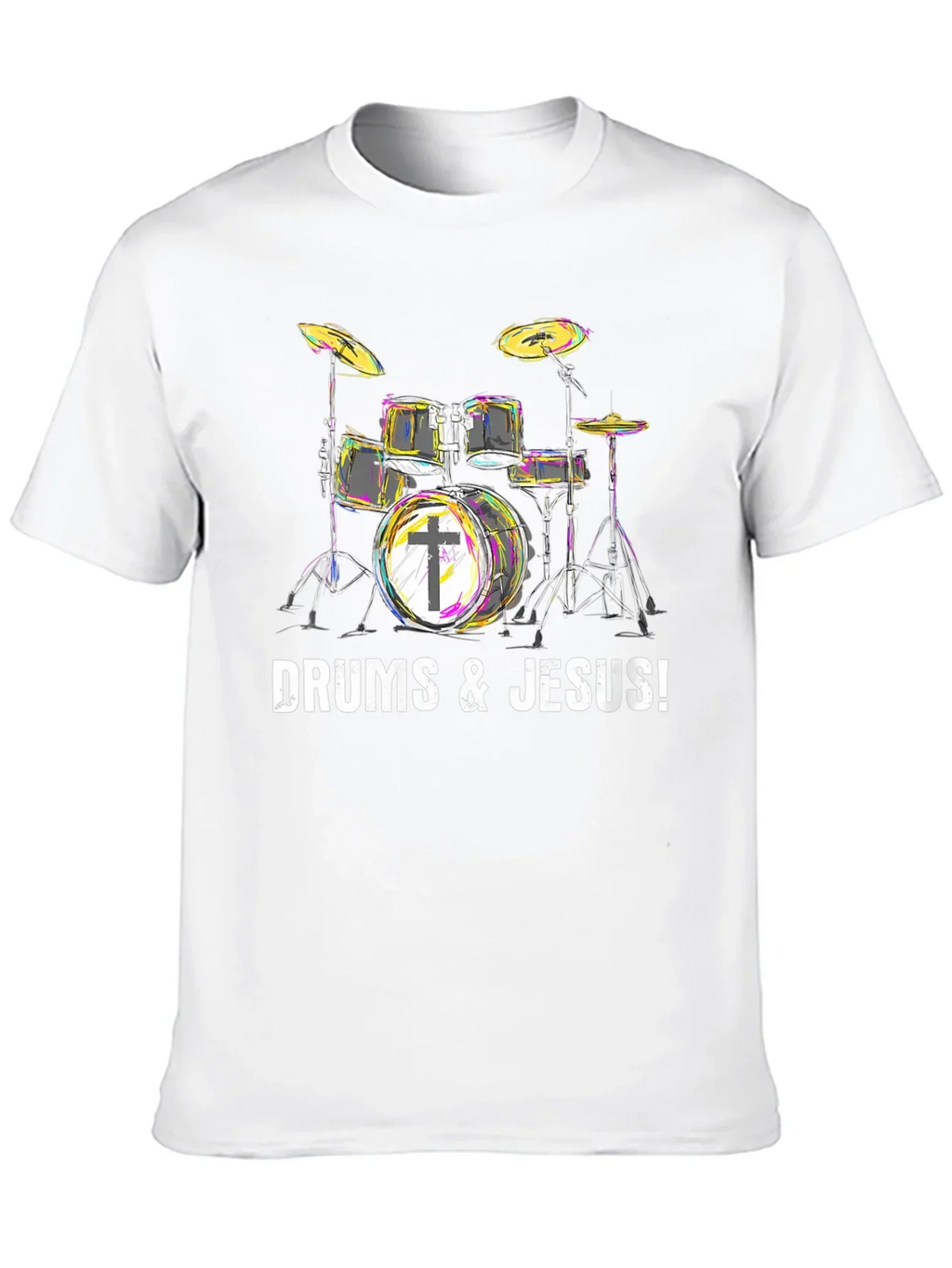 Drums & Jesus T-Shirt - Christian Drummer Tee product image 9
