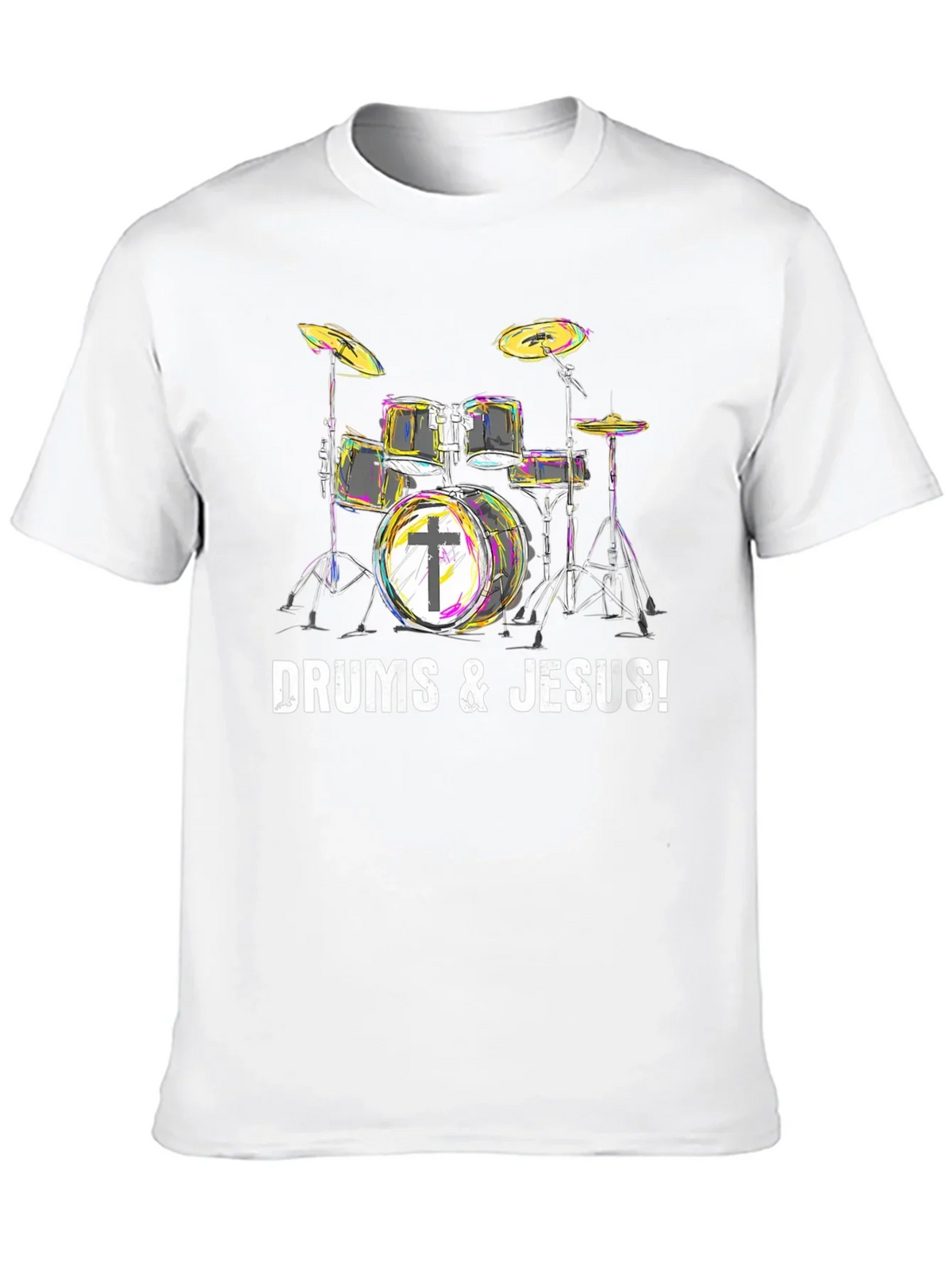 Drums & Jesus T-Shirt - Christian Drummer Tee product image 9