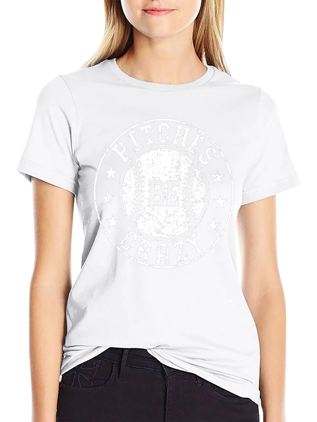 Pitches Be Crazy Baseball Graphic Tee - Black product image 8