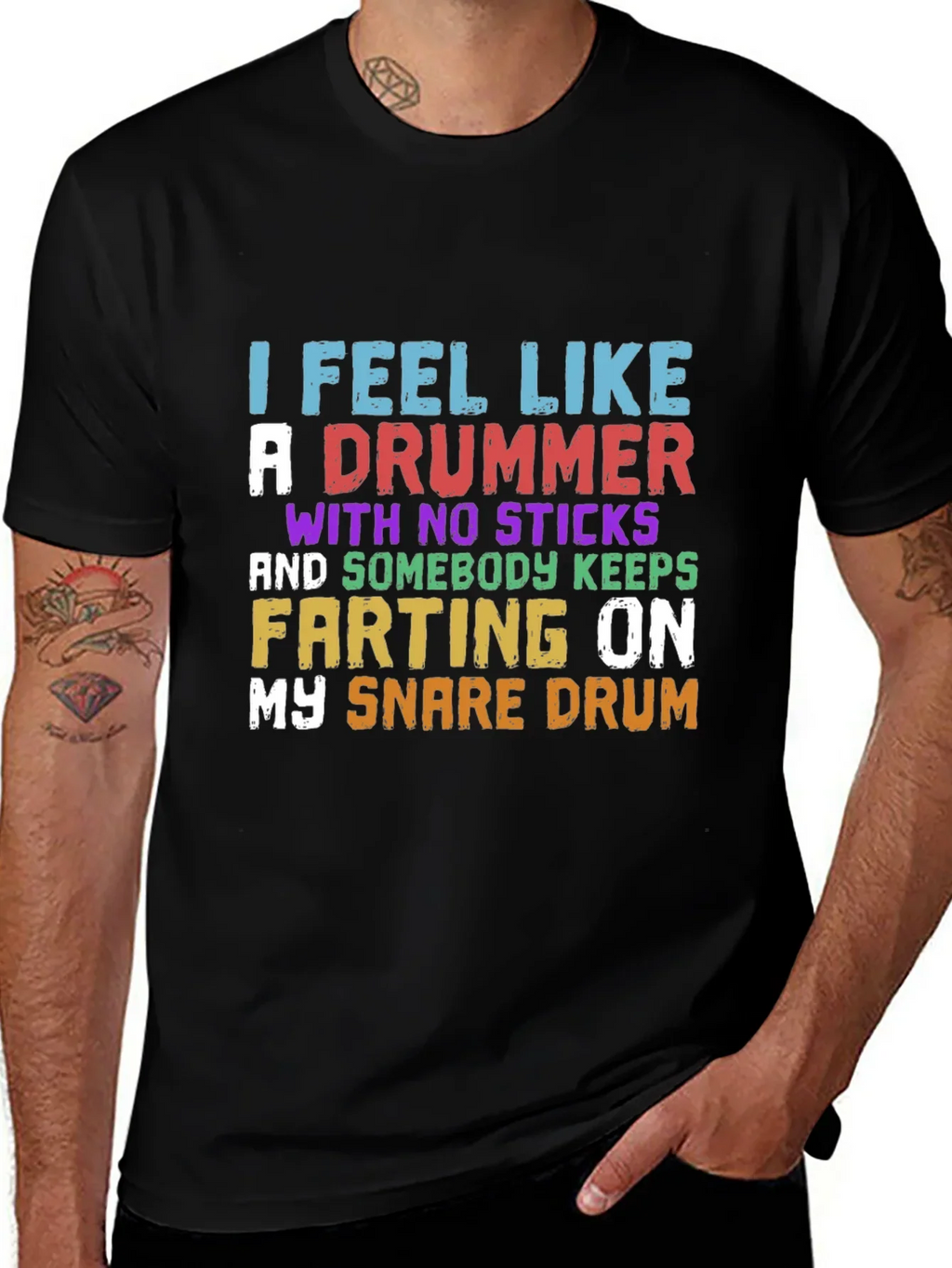 Funny Drummer T-Shirt - I Feel Like A product image 1