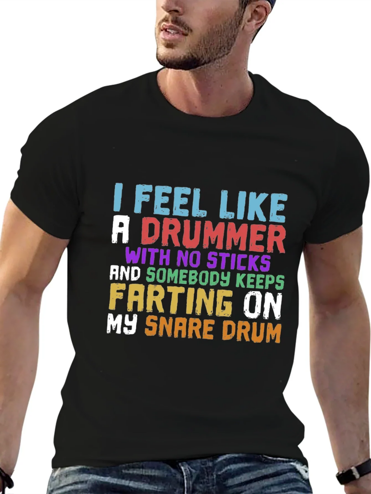 Funny Drummer T-Shirt - I Feel Like A product image 6