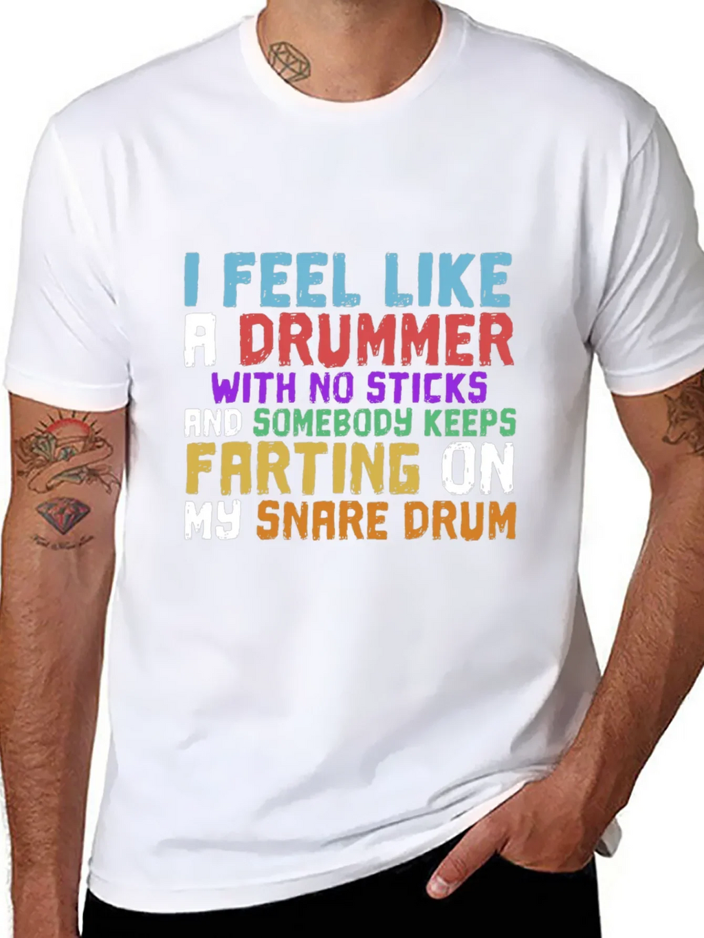 Funny Drummer T-Shirt - I Feel Like A product image 7