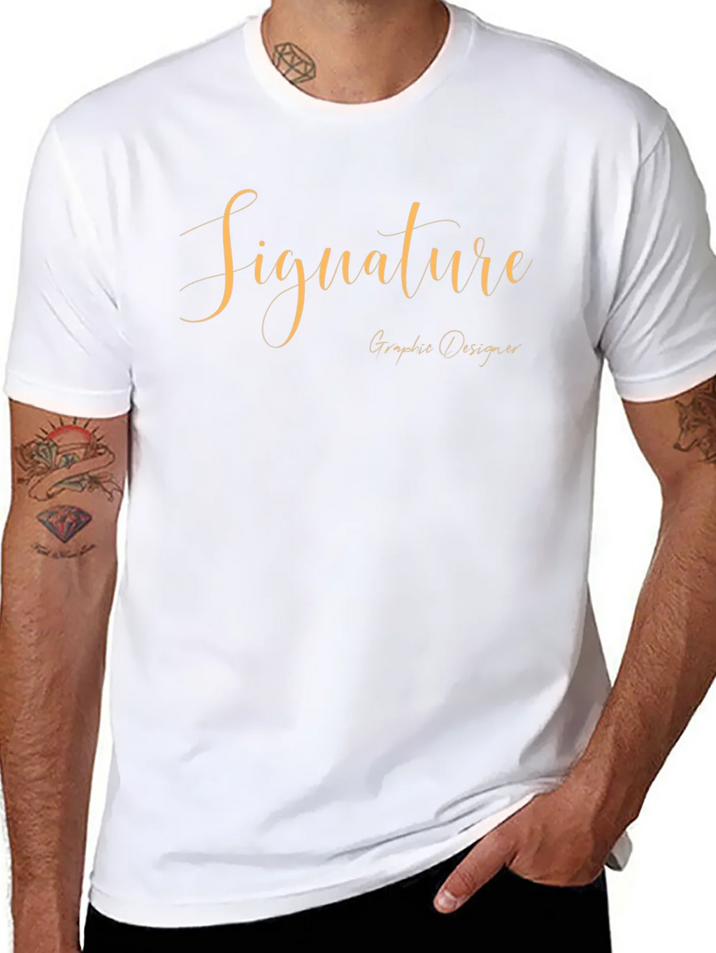 Signature Graphic Designer Black T-Shirt product image 7