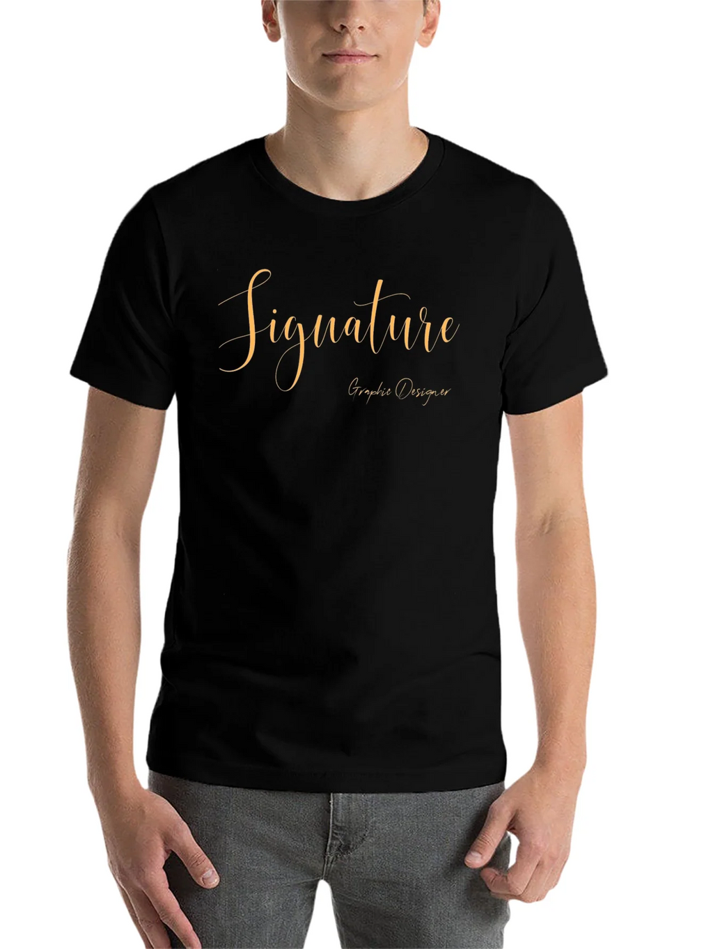Signature Graphic Designer Black T-Shirt product image 4