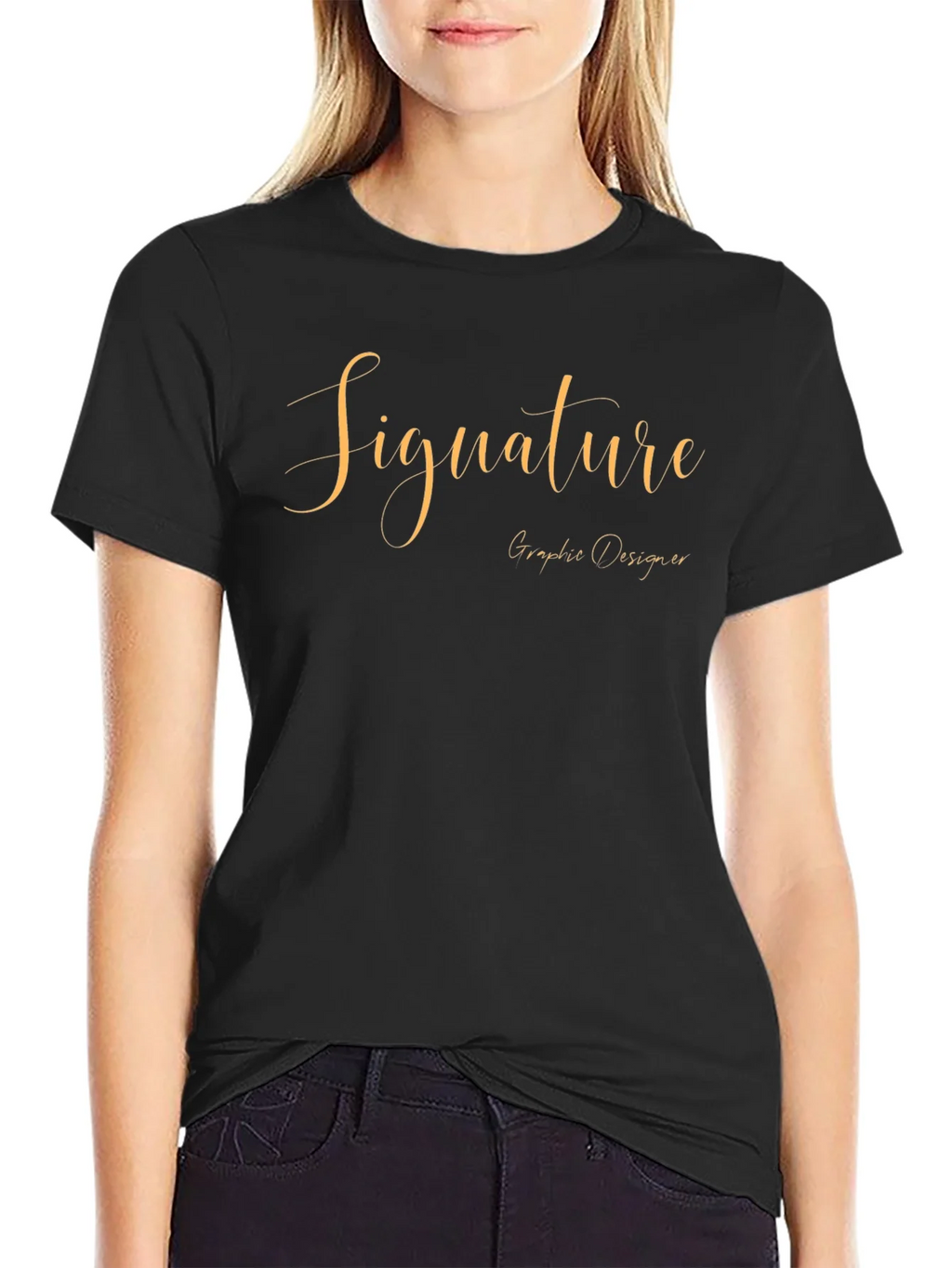 Signature Graphic Designer Black T-Shirt product image 2
