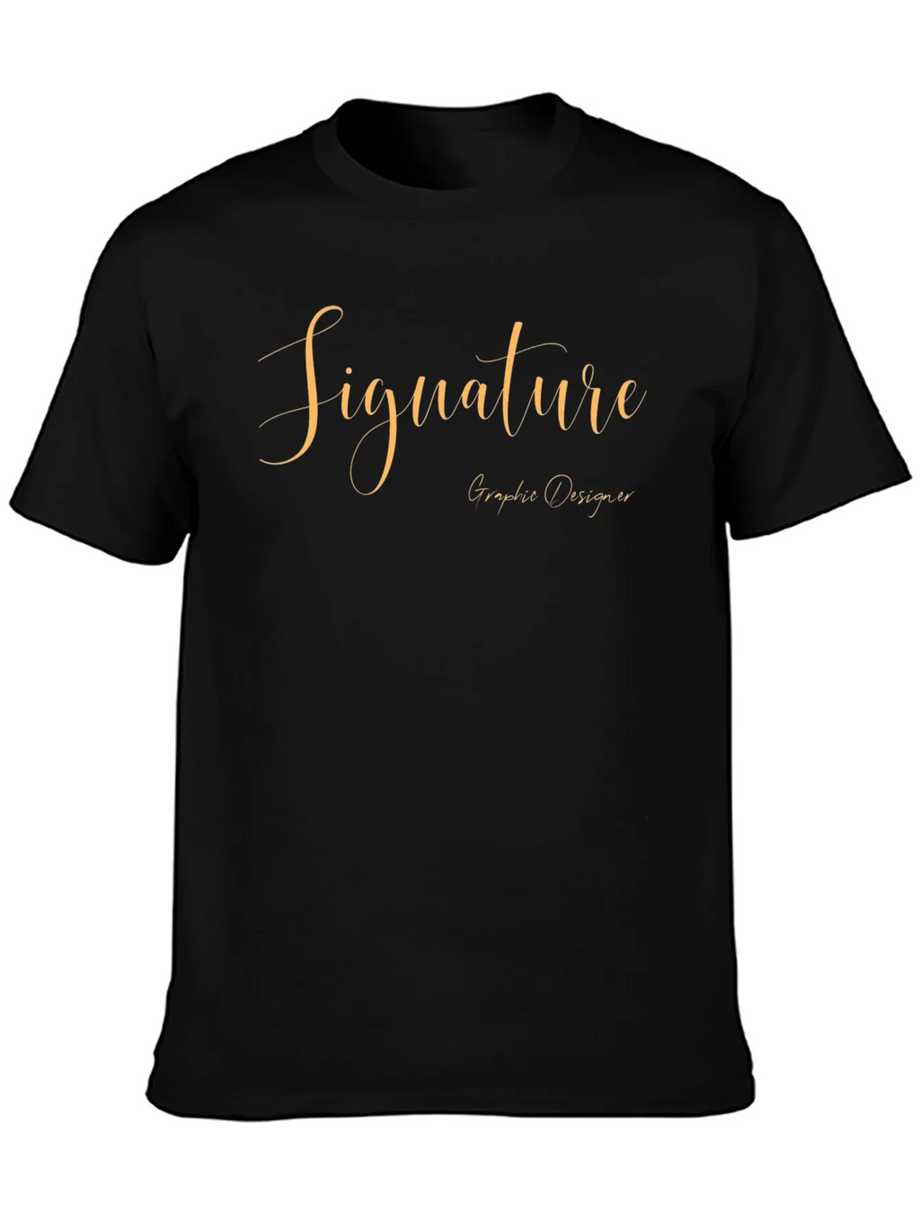 Signature Graphic Designer Black T-Shirt product image 3