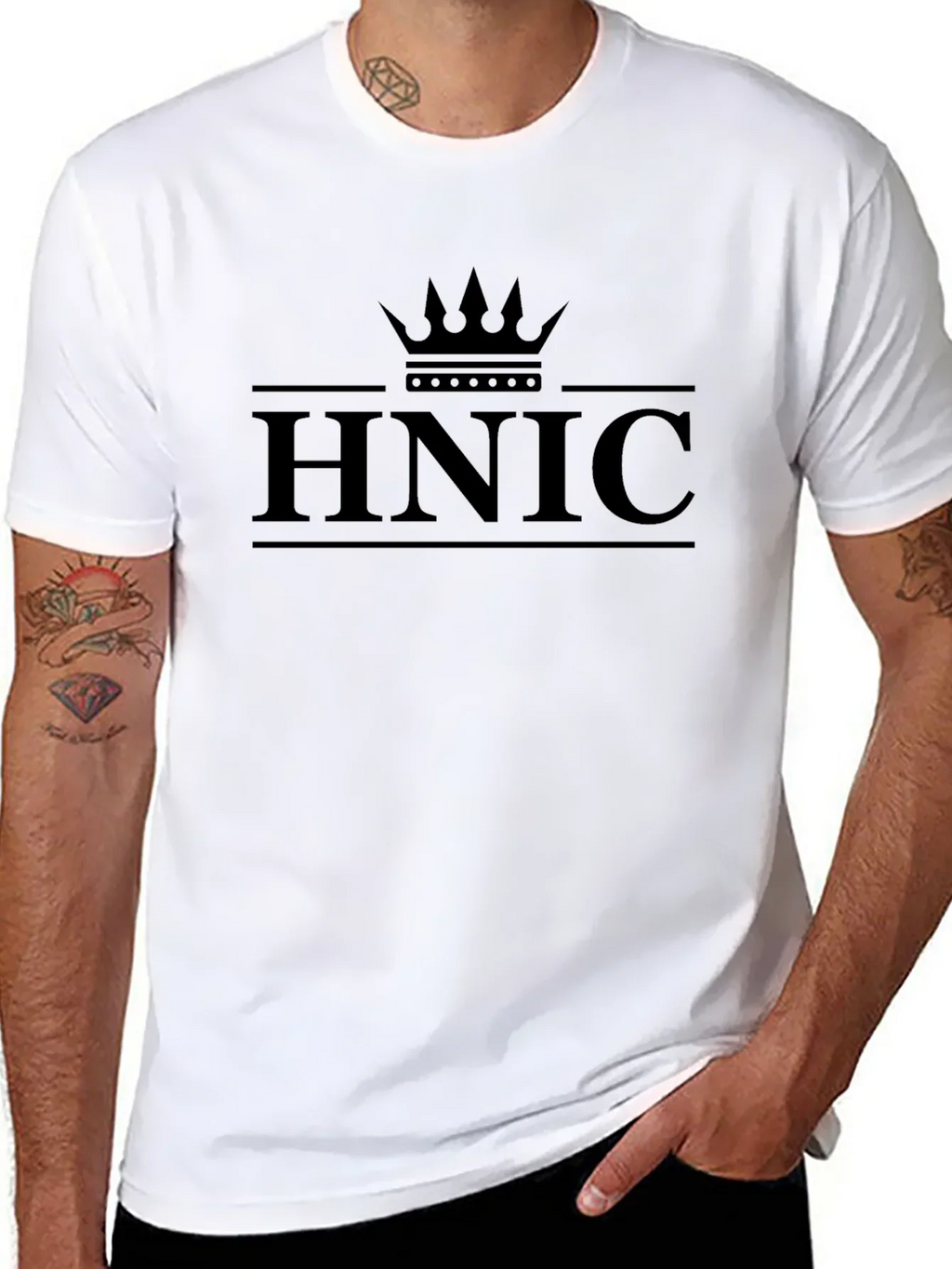 HNIC Crown Graphic T-Shirt - Premium Black Cotton Tee product image 7
