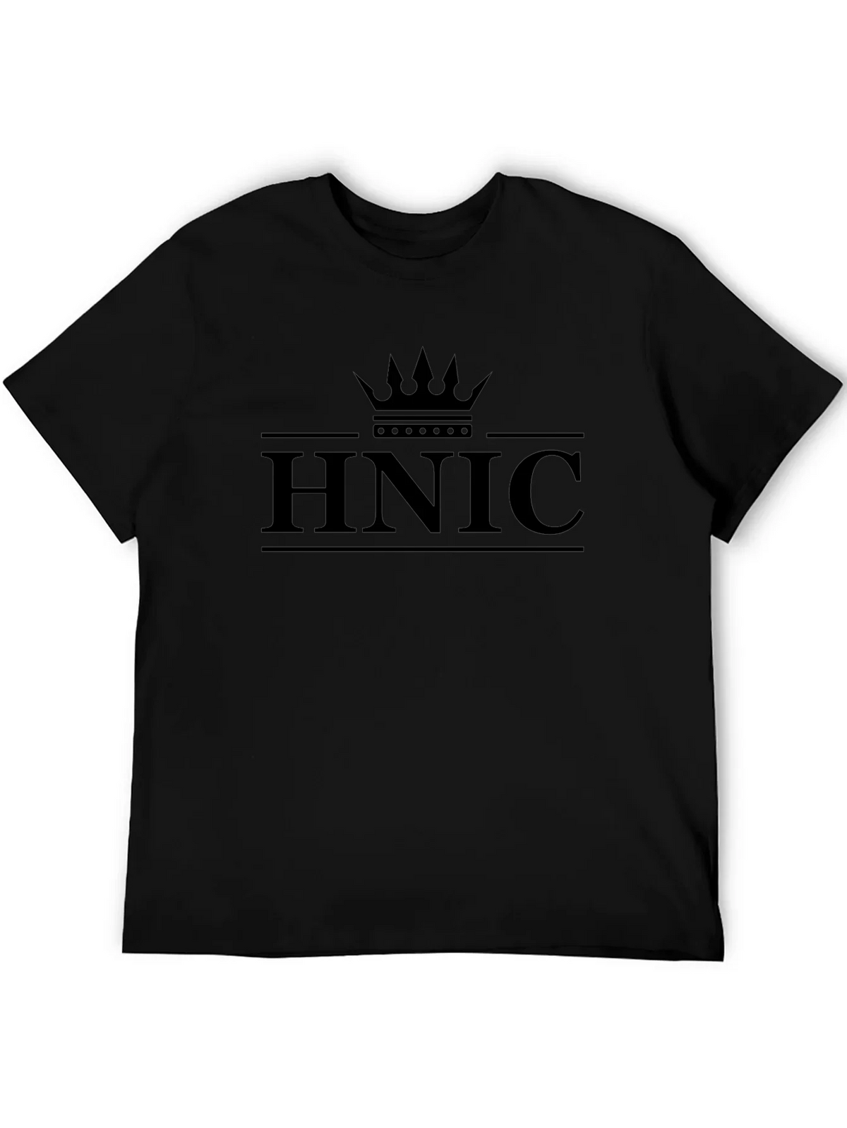 HNIC Crown Graphic T-Shirt - Premium Black Cotton Tee product image 5