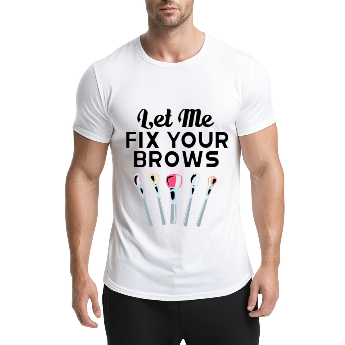 Let Me Fix Your Brows Funny Eyebrow Groomer Graphic Tee product image 1
