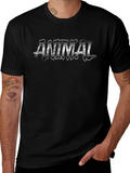 Animal Graphic Print Black T-Shirt product image 1