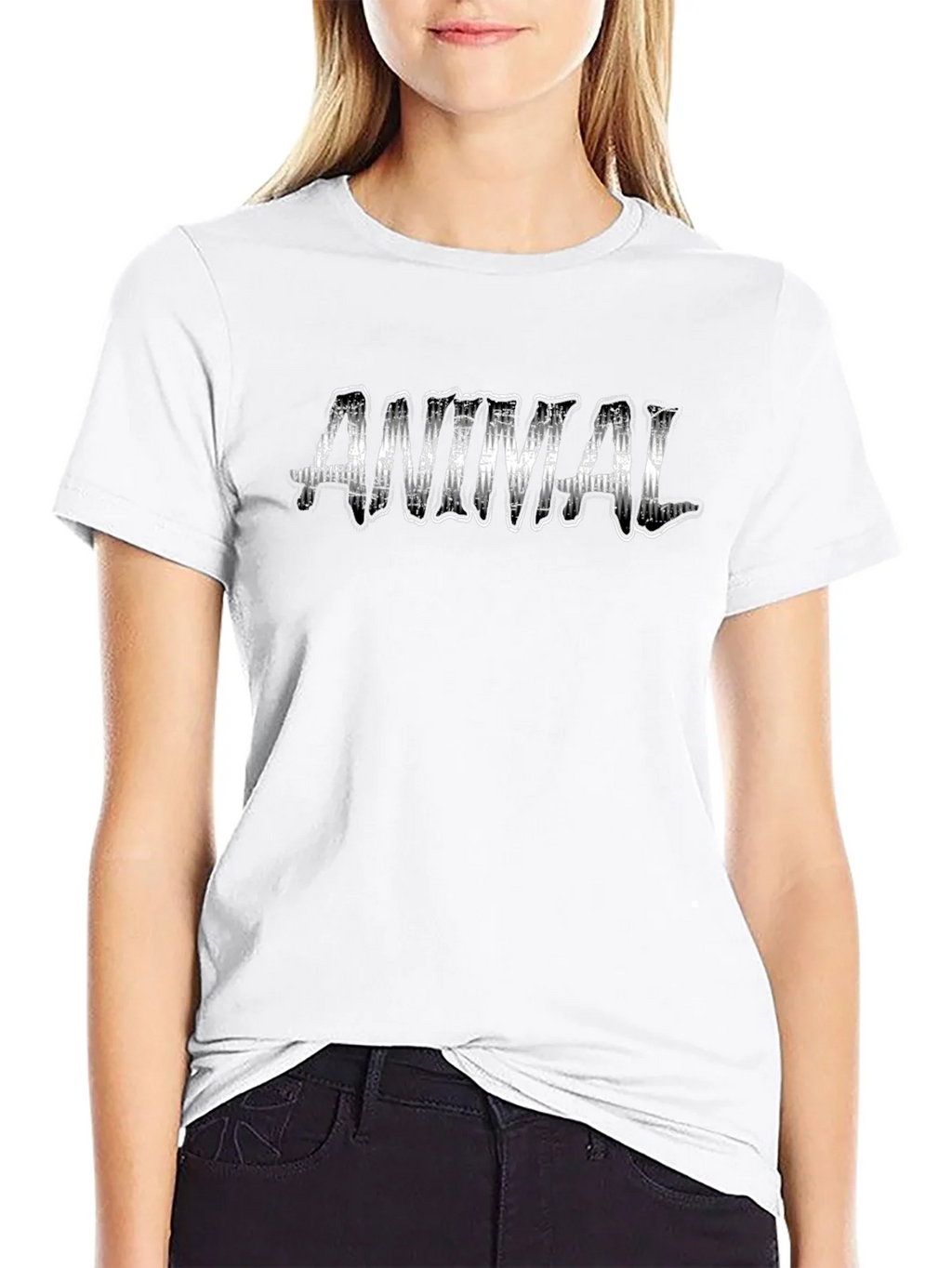 Animal Graphic Print Black T-Shirt product image 8