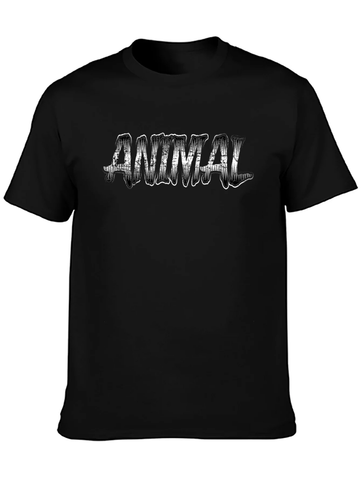 Animal Graphic Print Black T-Shirt product image 3