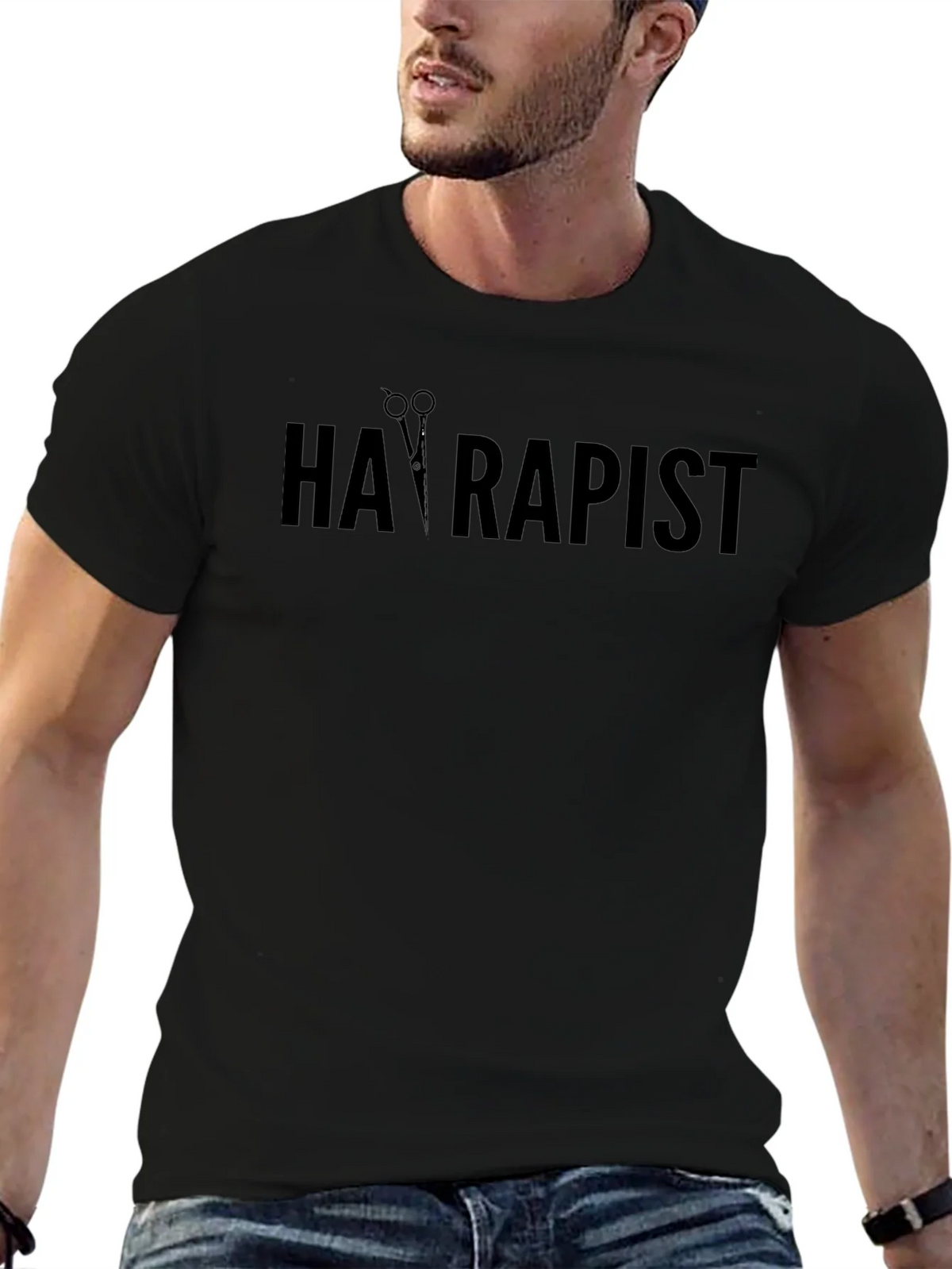 Hairapist Graphic Tee - Funny Hairdresser T-Shirt product image 6