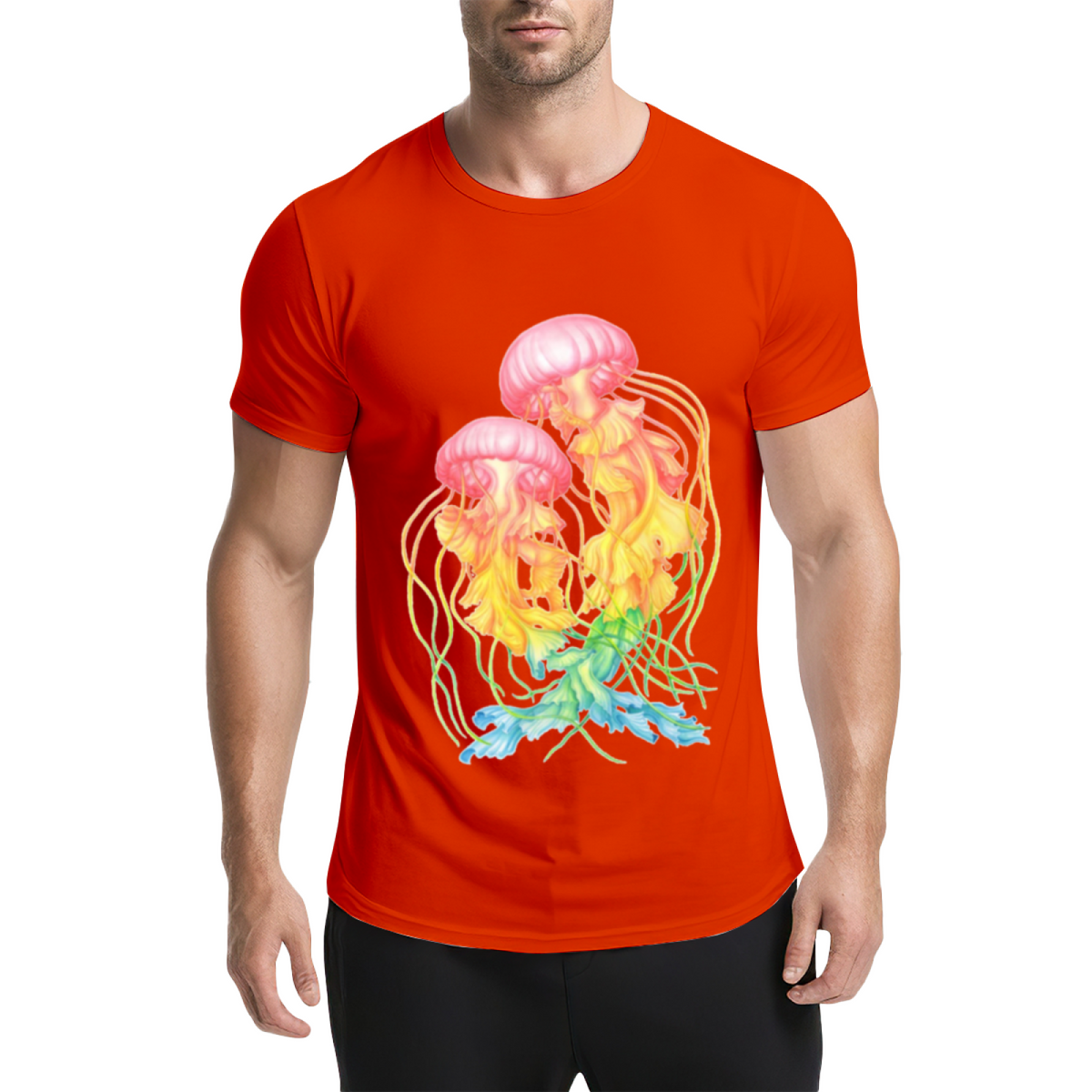 Rainbow Jellyfish Graphic Tee - Two Colorful Sea Jelly product image 16