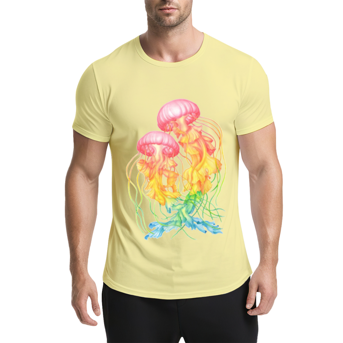 Rainbow Jellyfish Graphic Tee - Two Colorful Sea Jelly product image 20