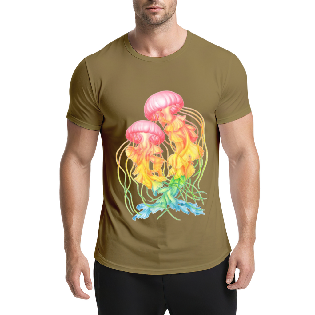 Rainbow Jellyfish Graphic Tee - Two Colorful Sea Jelly product image 14
