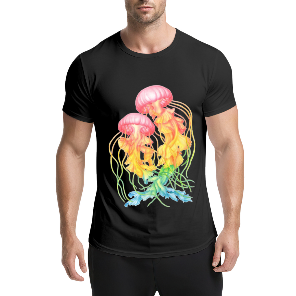 Rainbow Jellyfish Graphic Tee - Two Colorful Sea Jelly product image 9