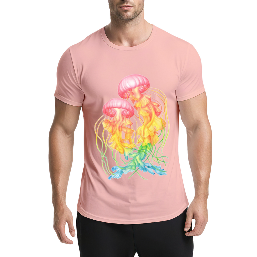 Rainbow Jellyfish Graphic Tee - Two Colorful Sea Jelly product image 13