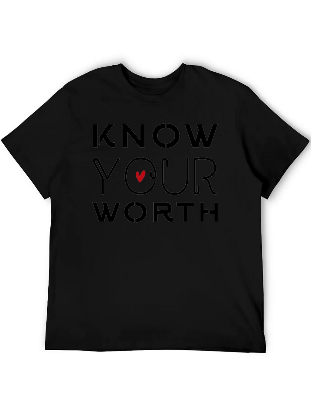 Know Your Worth Graphic Tee - Black product image 5