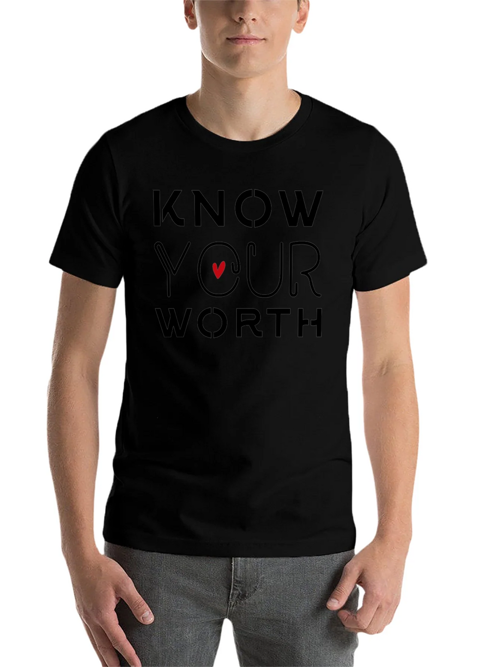 Know Your Worth Graphic Tee - Black product image 4