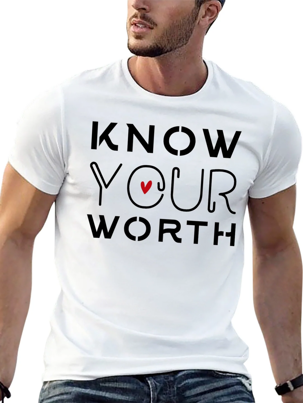 Know Your Worth Graphic Tee - Black product image 12