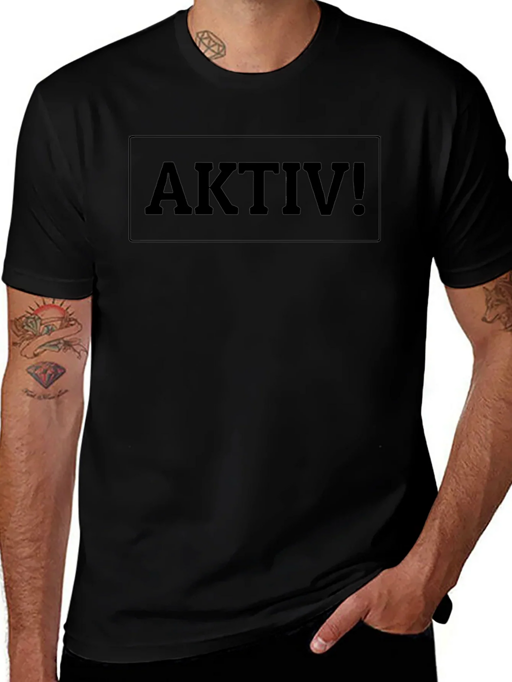 Aktiv! Black Graphic Tee product image 1