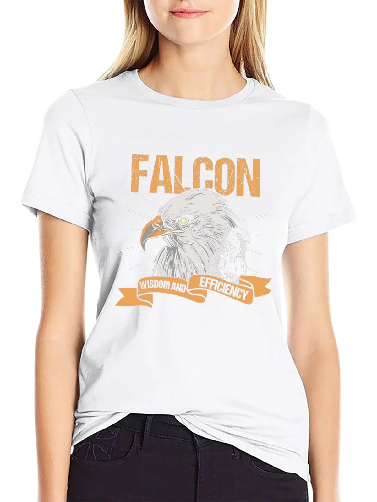 Falcon Wisdom & Efficiency Graphic Tee - Black product image 8